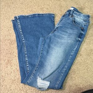 KanCan Blue Flare & Wide Leg Jeans